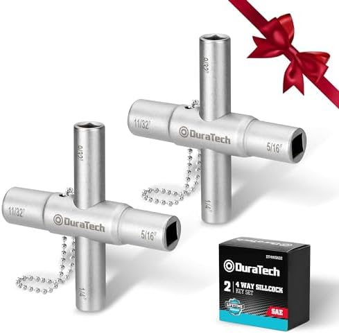 DURATECH 4 Way Sillcock Key Set, by DURATECH