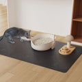 3'×5' Black Floor Protector for Home, Waterproof No Spill Floor Desk Mat by BelleCosy