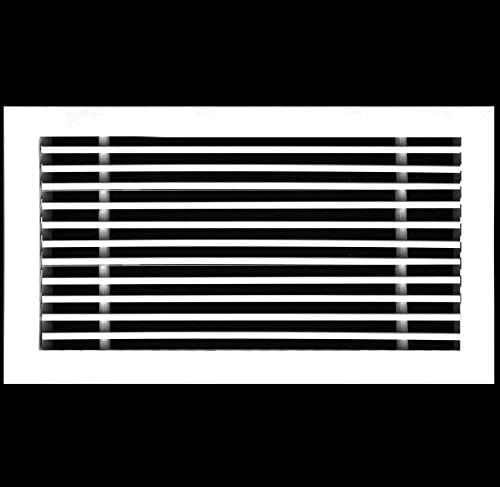 HVAC Premium 16"W X 8"H Linear Aluminum Clip-On Bar Return Air Grille - Image 2