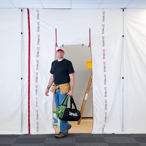 ZipWall ZSMP 9-ft ZipSheet Reusable Barrier Multipack, Include a Carry Bag and - Image 2