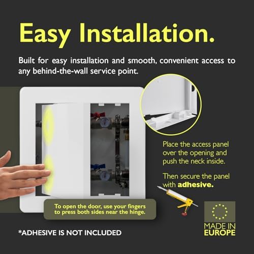 12x16 Access Panel for Drywall and Ceiling – White ABS Plastic Door Panel - Image 4