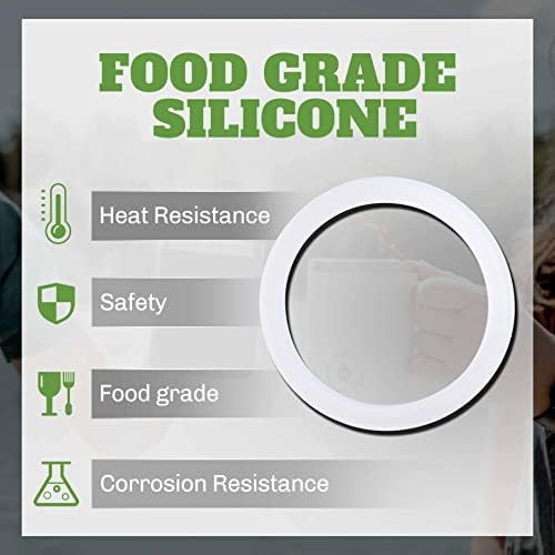 8 Pcs 12 Cups Replacement Food Grade Silicone Gasket, - Image 5