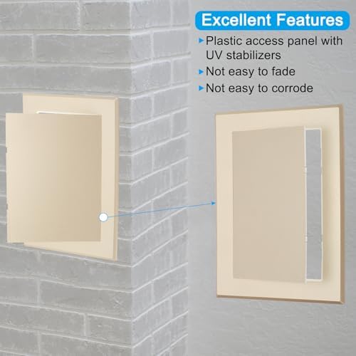 PATIKIL 7x5 inch Self-Adhesive Access Panel, ABS Plumbing Access Doors Easy - Image 3