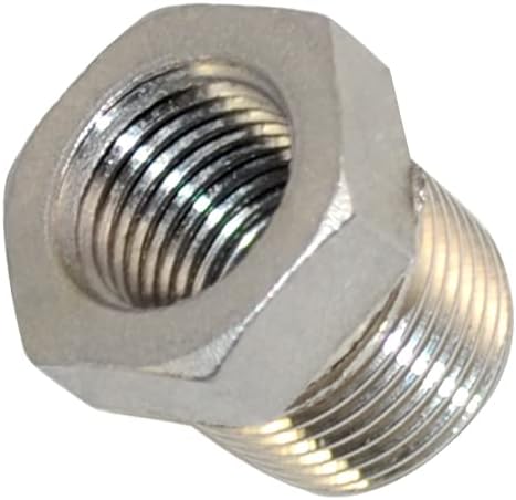 3/8" Male NPT to 1/4" Female NPT Female Reducing/Reducer Bushing Pipe Fitting by Megairon