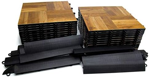 SnapLock Portable Dance Floor Kit, Oak Finish, 25 Sq Ft - Image 3