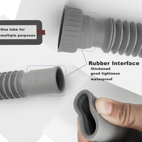 Flexible Expandable Bathroom P Trap, 1 1/4 to 1 1/2 Sink Drain Adapter Included - Image 3