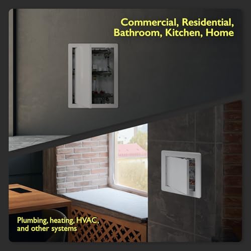 12x16 Access Panel for Drywall and Ceiling – White ABS Plastic Door Panel - Image 6