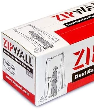 ZipWall PY50 Dust Barrier Plastic Sheeting, 3 mil - Image 2