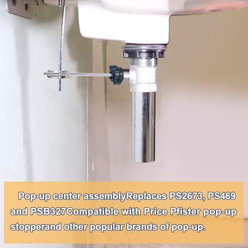 Lavatory Pop Up Center Piece Assembly, Pivot Rod Bathroom Sink Repair Kit - Image 6