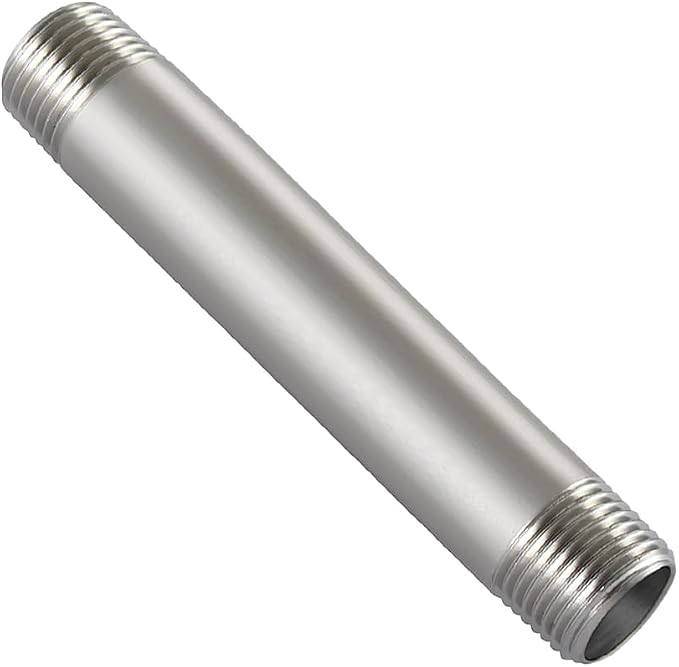Beduan Stainless 3/4 NPT Male Threaded 12" Length Nipple Pipe Fitting | MPT by Beduan