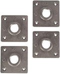 PIPE DECOR 1" Square Floor Flange Fitting, Malleable Iron, Fits One Inch by PipeD%C3%A9cor