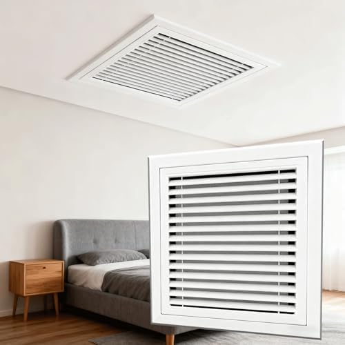 12x40in White Return Air Grille by Unknown