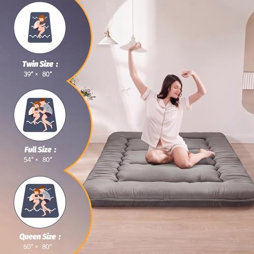 MAXYOYO 6" Extra Thick Japanese Floor Mattress Full Folding Futon Mattress - Image 2