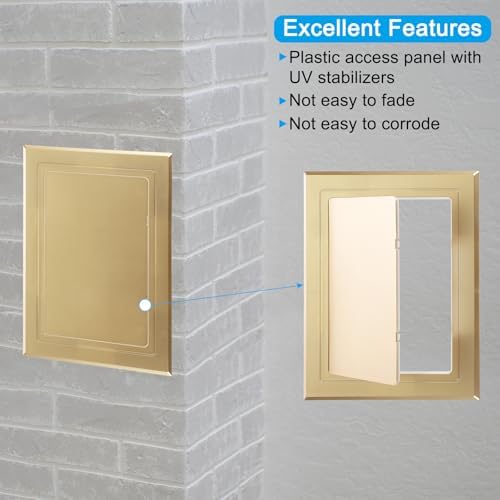 PATIKIL 7x5 inch Self-Adhesive Access Panel, ABS Plumbing Access Doors Easy - Image 3