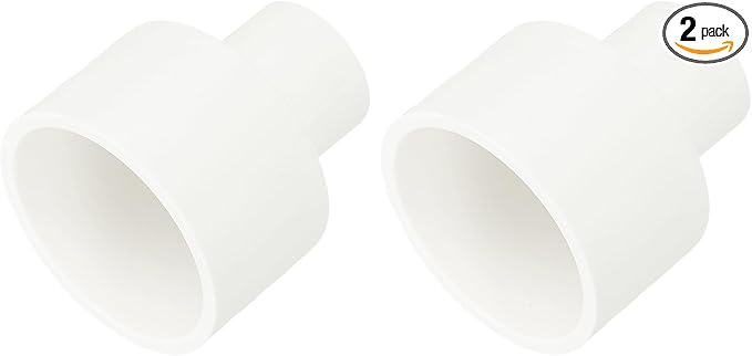 uxcell 2 Pcs UPVC Reducer Pipe Fitting, 1-1/4"x1/2" PVC Straight Pipe Coupling by uxcell