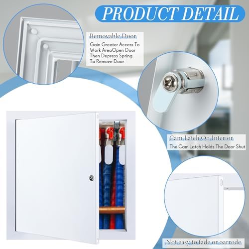 Gisafai Aluminum Access Panel for Drywall, 24 x 24 Inch - Image 5