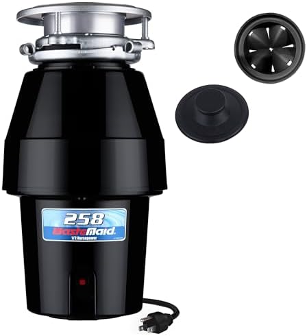 Waste Maid Garbage Disposal, Continuous Feed, 1/2 HP Mid Duty by WasteMaid