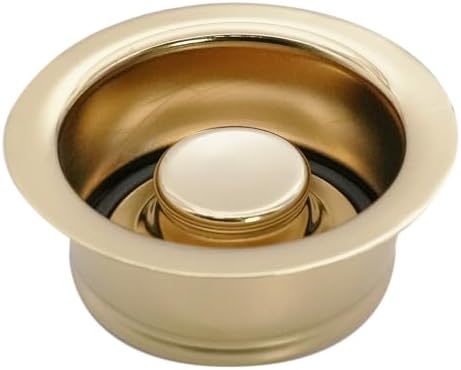 Westbrass D2089-01 4-1/4" Kitchen Sink Waste Disposal Drain Flange and Stopper by Westbrass