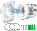 Magnetic Dryer Vent Coupling Connector Kit DV180 Airtight Seal, Including 2.6ft by IURILA