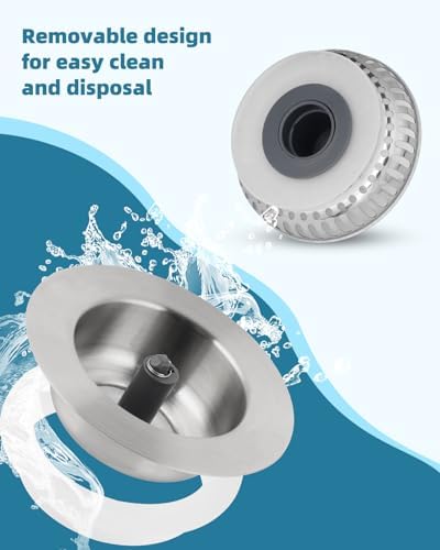 All Metal Sink Drain Strainer for Kitchen Sink, Universal Fit - Image 6
