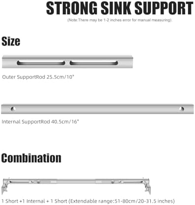 Undermount Sink Bracket & Kitchen Sink Installation Parts Kit, Stainless Steel - Image 2