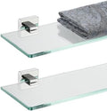 JQK Bathroom Glass Shelf, Floating Tempered Glass Shower Storage 20 by 5 inches by Homeimprovement