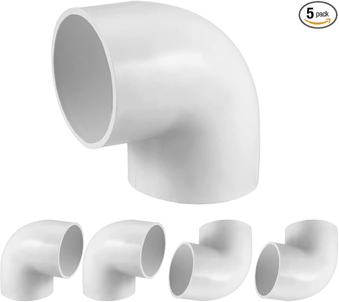 5PCS 1-1/4" 90 Degree Elbow PVC Pipe Fitting Adapter Coupling Connector by Fitvell