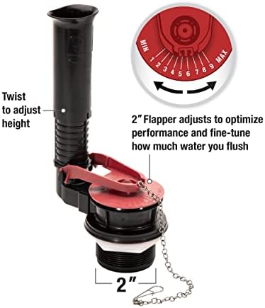 Fluidmaster PerforMAX 2-Inch Toilet Repair Kit, Complete Toilet Fix - Image 4