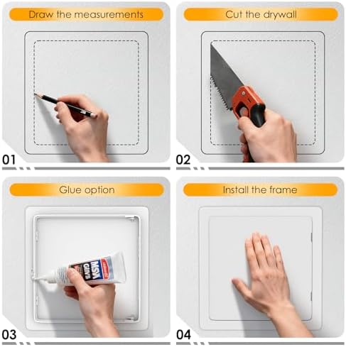 Suteck Access Panel for Drywall 12 x 12 Inch, Ceiling&Plumbing Access Door - Image 3