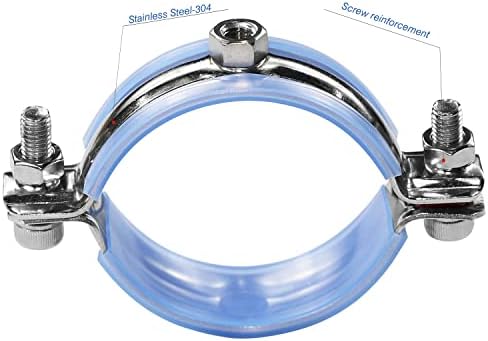 AKIHISA 2 Pcs 304 Stainless Steel Pipe Supports, Wall Mount Ceiling Mount Pipe - Image 4