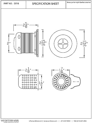 Westbrass D218-26 Junior Bar and Laundry Sink Drain Assembly - Image 4