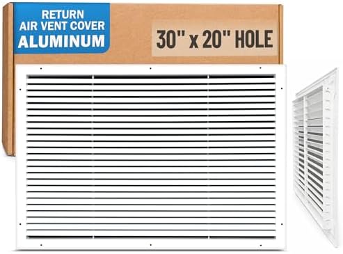 Fits 30x20 Hole | Aluminum Return Air Grille by Handua | Vent Cover Grill by Handua