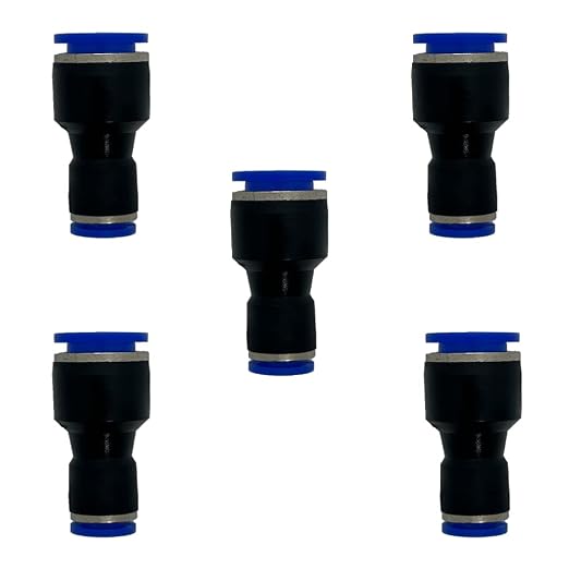 zjxed 1/2" OD x 5/16" OD Pneumatic quick Connector Push to Connect fittings by ROZESAZZ