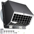 6 Inch Hooded Wall Vent with Flap and Mesh, 6inch Dryer Vent Cover Exterior by JYINCPED