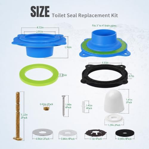 MENNTY Wax-Free Elastic Toilet Seal Kit - Image 6