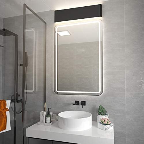 Aipsun 20W/24in Rectangular LED Black Modern Wall Sconce Horizontal Up and Down - Image 4