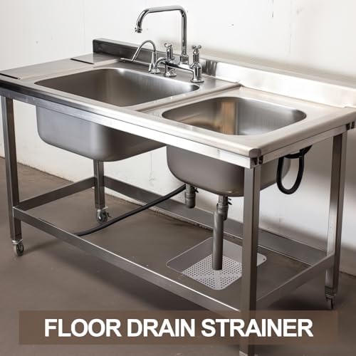 Tuanse 4 Pcs 8.5 X 8.5 X 2.5 Inch Commercial Floor Drain Strainer - Image 7