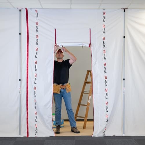ZipWall ZSMP 9-ft ZipSheet Reusable Barrier Multipack, Include a Carry Bag and - Image 3