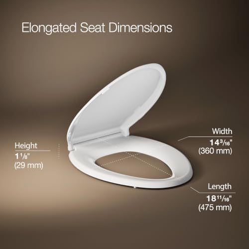 KOHLER 4636-RL-0 Cachet ReadyLatch Elongated Toilet Seat Slow Close, Soft Close - Image 4