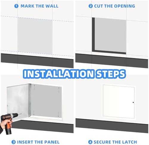 16" x 16" Metal Access Panel, 1MM Thickened Access Panel - Image 5
