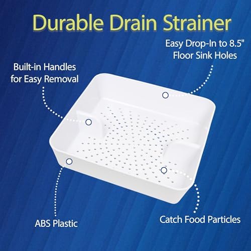 GSW FS-PB ABS Plastic Floor Sink Drain Strainer Drop-In Basket, Catch Food - Image 3