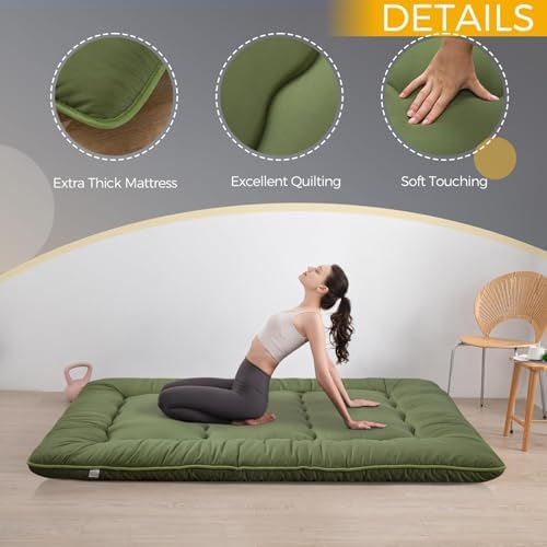MAXYOYO 6" Extra Thick Japanese Floor Mattress Queen Folding Futon Mattress - Image 2