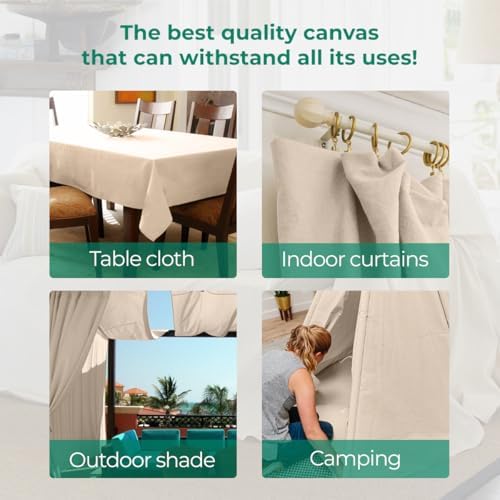 Canvas Drop Cloth for Painting 4x5 feet Pack of 4-8oz Painters Drop Cloths for - Image 4