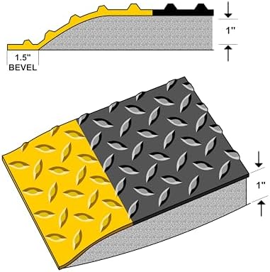 Rhino Mats DTT36DSBYX3 Diamond Plate Anti-Fatigue Mat, 3 FT. x 3 FT. x 1 in. - Image 6