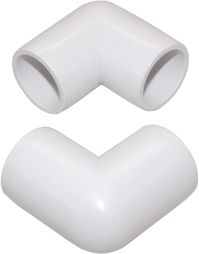 1" 90 Degree PVC Elbow Fitting, Furniture Grade 2 Way Right Angle Elbow Side - Image 4