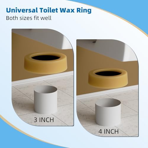 2-Pack Universal Extra Thick Toilet Wax Ring, Toilet Ring - Image 3
