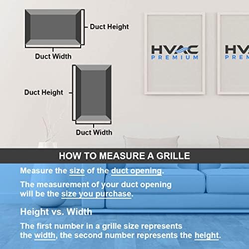HVAC Premium 16'' x 16'' Flat Stamped Steel Return Air Grille - Image 2