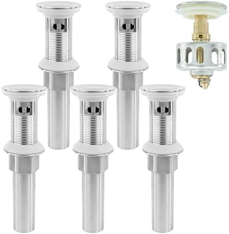 Bathroom Sink Drain, 5 Pack Drain Stopper by Rackickyer
