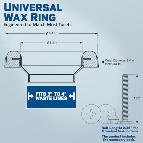 NEEXAN Toilet Wax Ring Kit, Universal Fit - Image 5