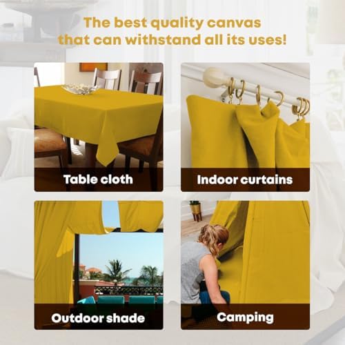Canvas Drop Cloth for Painting 9x12 feet Pack of 2-8oz Painters Drop Cloths for - Image 4